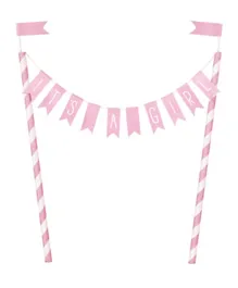 Unique Its A Girl Baby Shower Bunting Cake Topper