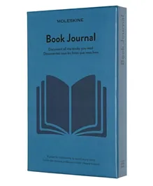 MOLESKINE Book Journal Theme Notebook with Hardcover - Steel Blue