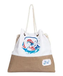 Anemoss Sailor Girl Jute Beach Bag