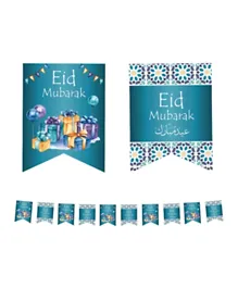 LA FIESTA Eid Mubarak Banner Decorations