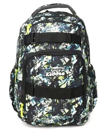 Smily Kiddos Teen Backpack Black and Green - 16.53 Inches
