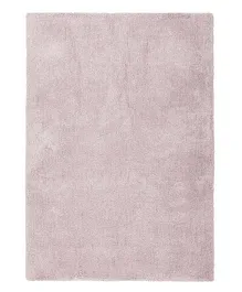 PAN Home Erin Velvet Shaggy Rug - Blush