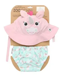 Zoocchini Baby Swim Diaper & Hat Set Unicorn - M