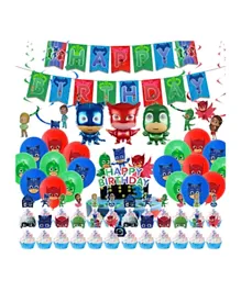LAFIESTA PJ Mask Birthday Decorations - 53 Pieces