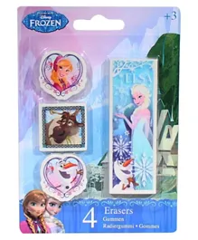 PMS Disney Frozen Set of 4 Erasers - Blue