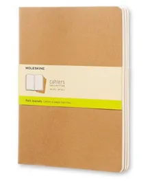 Moleskine Cahier Journal Set of 3 - Kraft Brown