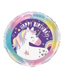 Unique Unicorn Party Birthday Foil Balloon Multicolor - 18 Inches