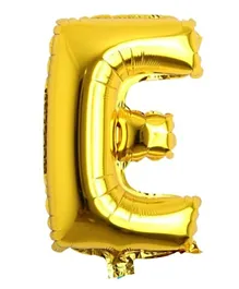Italo Alphabet “E“ Balloons Gold Alphabet Balloons Foil - 81.28cm