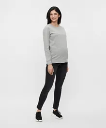 Mamalicious Slim Fit Maternity Jeans - Black