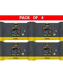 Batman Wet Wipes Pack of 4 - 10 Pieces each