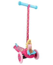 Barbie Doll 3D 3 Wheel Self Balancing Scooter - Pink Blue
