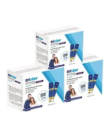 TRISTER Blood Glucose Test Strips Pack of 3 - 50 Pieces Each