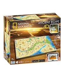 4D Cityscape Ancient Egypt Jigsaw Puzzle Multi Color - 650+ Pieces