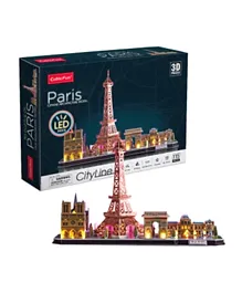 CubicFun City Line Paris 3D LED Puzzles - 115 Pieces