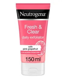 Neutrogena Fresh & Clear Daily Exfoliator Pink Grapefruit & Vitamin C - 150mL