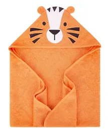 Hudson Childrenswear Tiger Cotton Hooded Towel Orange - 3 Pieces