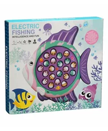 Toon Toyz Electric Fishing Playset Purple - 26 Pieces
