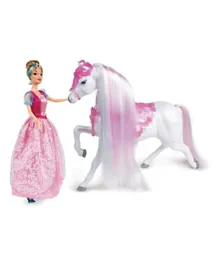 Grandi Giochi Princess Cinderella With Horse - 30cm