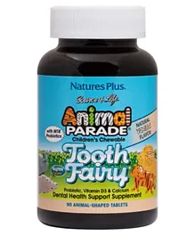 Natures Plus Animal Parade Tooth Fairy Children's Chewable Dental Probiotic Vanilla - 90 Tablets