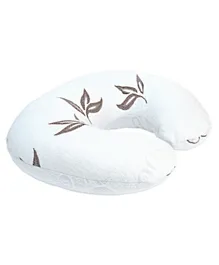Moon Feeding Pillow with Bamboo Rayon - White