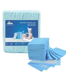 Cute 'n' Cuddle Disposable Changing Mats Blue - Pack of 30