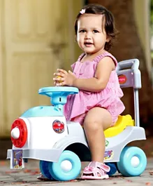 Babyhug Fun N Learn Ride-On - Yellow & Blue