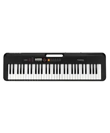 Casio Tone CTS200 Keyboard with ADE95100 LE Power Adapter - Black