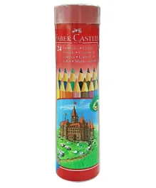Faber-Castell Colour Pencils Round Tin - 24 Colors