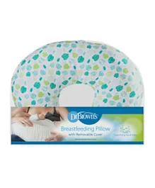Dr Brown's Breastfeeding Pillow with Cover - Green