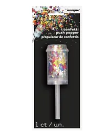 Unique  Foil Confetti Popper Pack of 1 - Multicolour