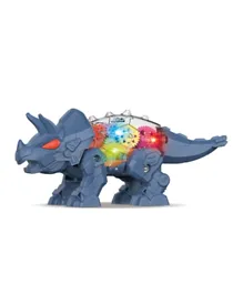 ليتل ستوري - ديناصور كهربائي يمكنك تركيبه بنفسك مع ضوء وصوت - أزرق