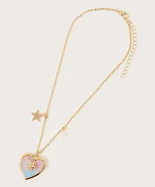 Monsoon Children Cosmic Unicorn Locket Necklace - Multicolour
