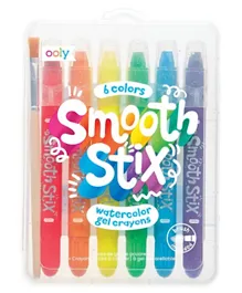 Ooly Smooth Stix Watercolor Gel Crayons - 7 Pieces