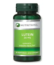 Nutritionl Lutein 20mg - 30 Soft Gels