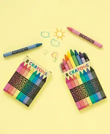 Unique Net Bag of  Crayons Pack of 6 - Multicolour