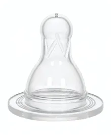 Wee Baby Anticolic Silicone Teat - 2 Pieces