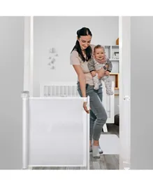 Baybee Retractable Mesh Baby Safety Gate - White