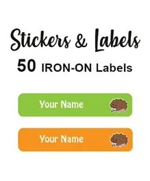 Ladybug Labels Personalised Name Iron-On Labels Boris - Pack of 50