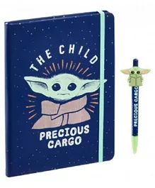 Funko Star Wars Mandalorian The Child Notebook and Pen Precious Cargo FG UT SW06482 - Blue