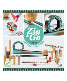 Djeco Zig & Go Multicolour - 28 Pieces