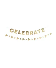 Unique Celebrate Paper Garland Set - Gold