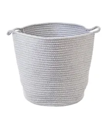 Homesmiths Cotton Rope Basket - Light Grey