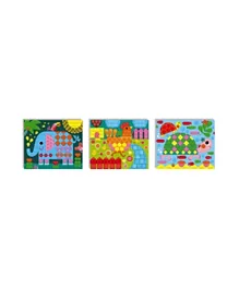 Janod Animals Foam Mosaics Set Les Ateliers du Calme Early Years Creative Leisure Kit