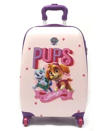 Just For Fun Paw Patrol Trolley bag lockable Pink - 18 Inches