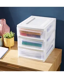HomeBox Tidy 3-Tier Desk Organiser with Drawers