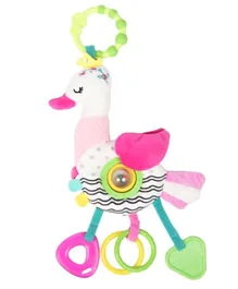 Little Angel-Baby Stroller Plush Hanging Mobile Rattle Toy - Pink