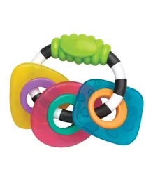 Playgro Textured Teething Rattle - Multicolour