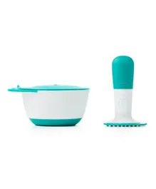 أوكسو توت -  مطحنة الطعام مع وعاء - لون أخضر مزرق