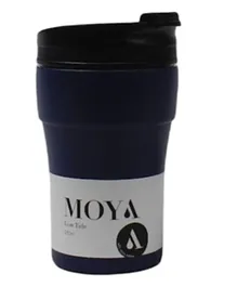 Moya Low Tide Travel Coffee Mug Black/Navy - 250mL