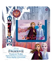 Disney Frozen Digital Watch And Wallet - Blue